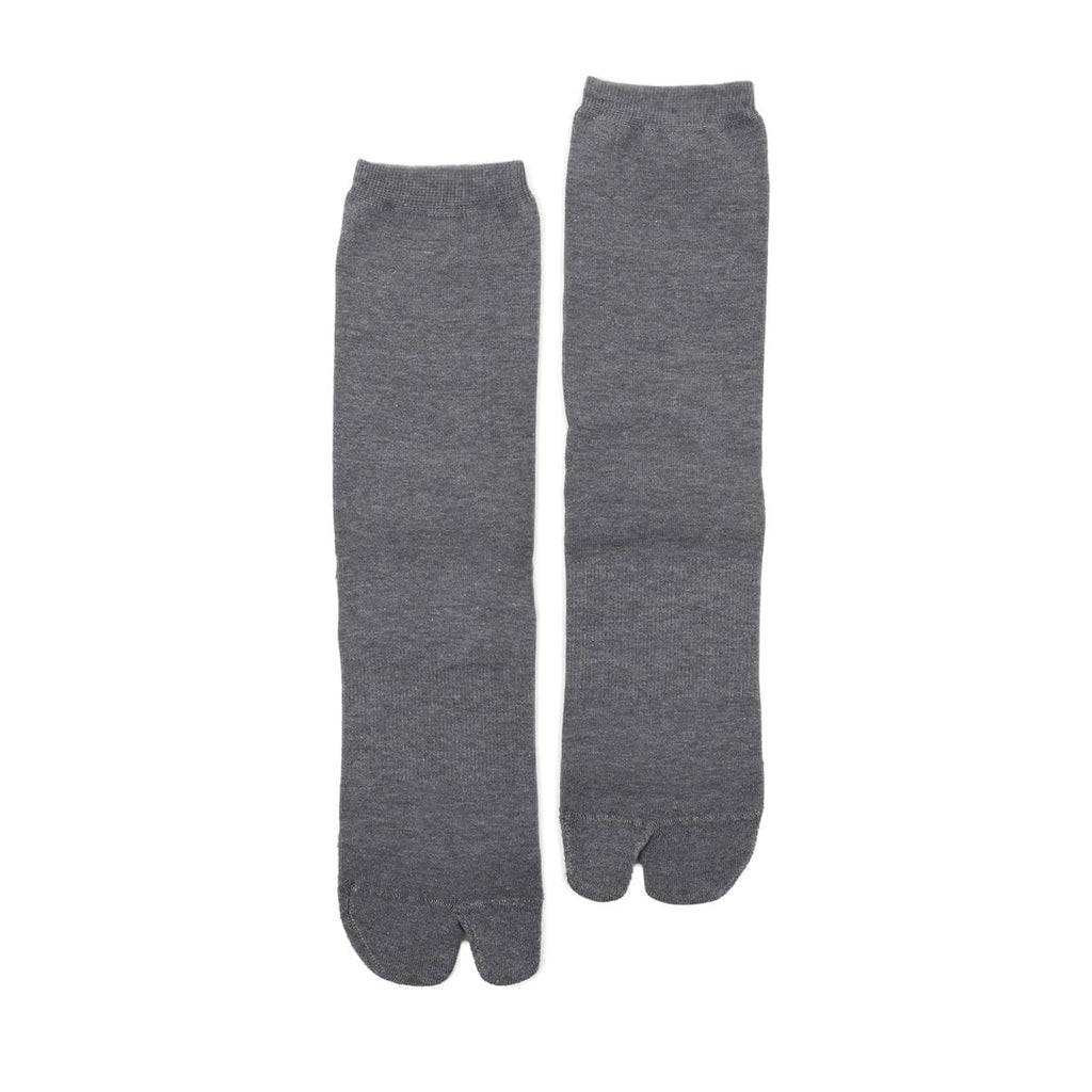 Grey NODAL COOLMAX tabi socks, front flat lay