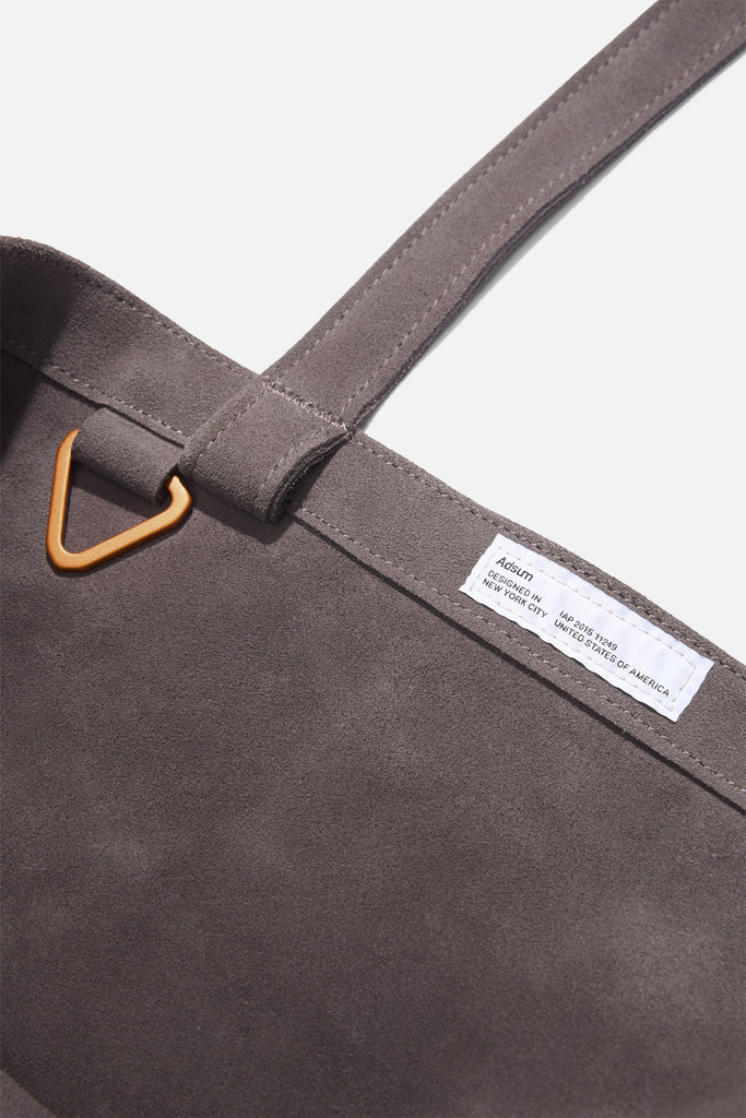 Suede Tote - Grey Sand