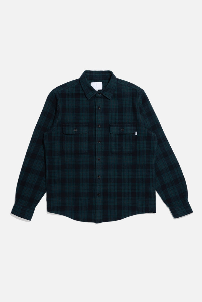 Classic Plaid Workshirt - Green Black Check