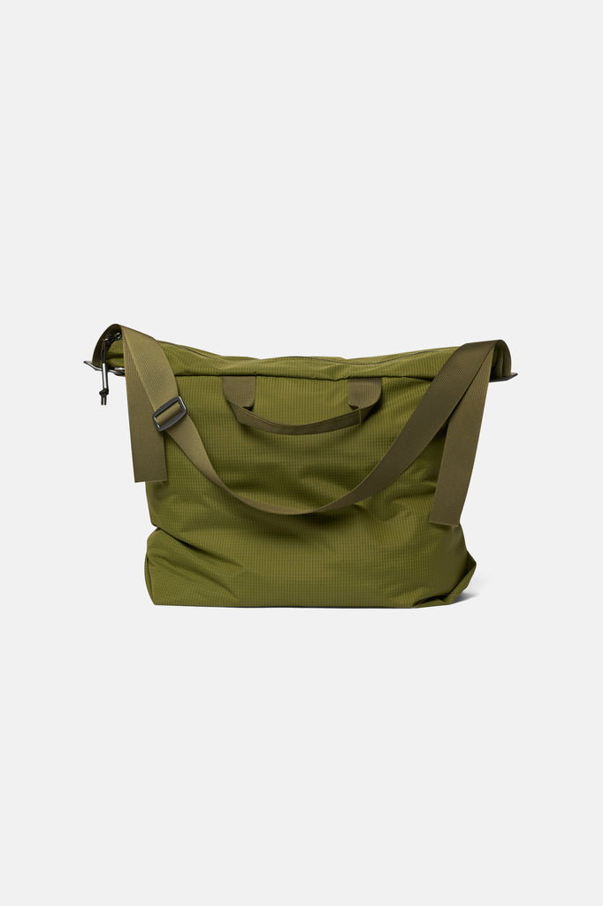Zip Tote - Green — flat lay, front