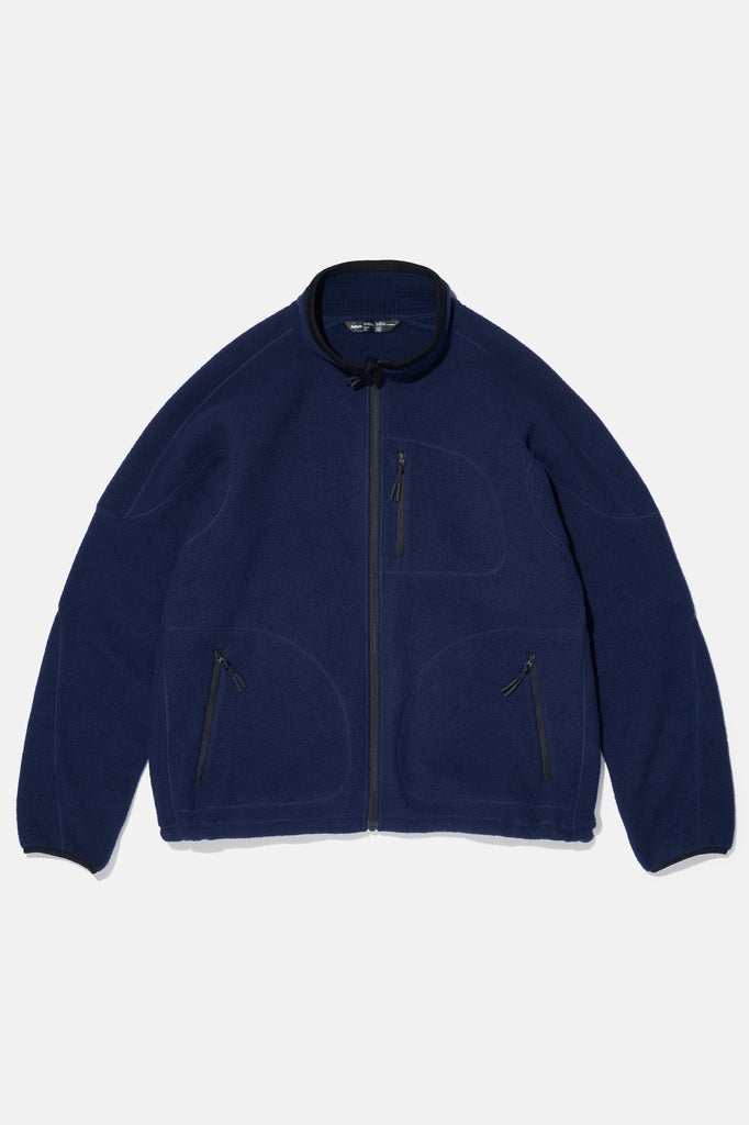 ACEM Fleece - Navy — flat lay, front