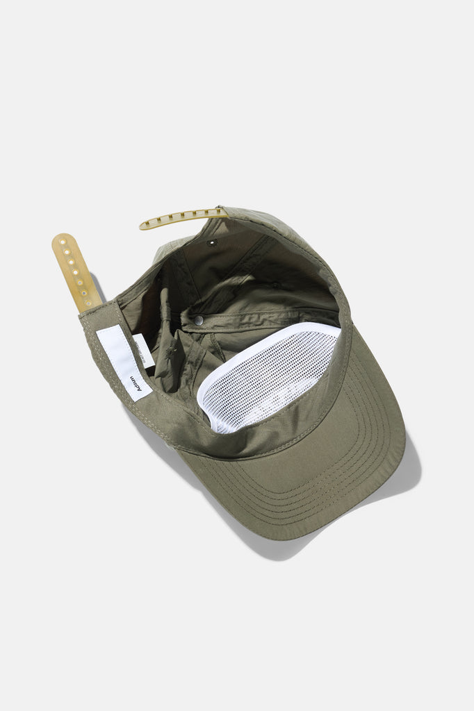 Guide Hat - Olive — flat lay, under