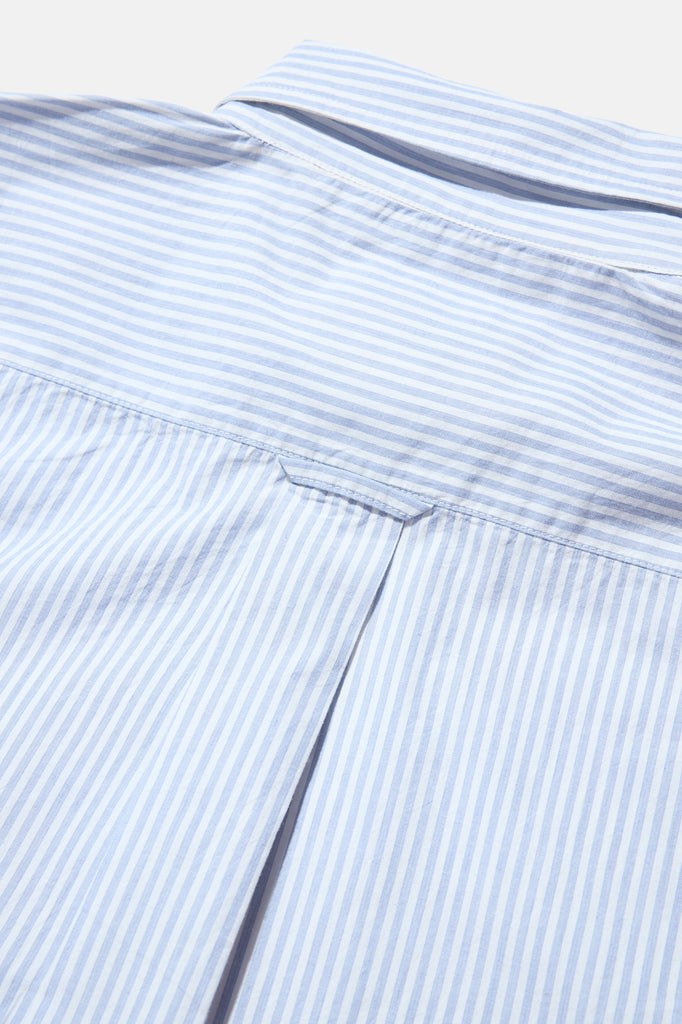Oxford Premium BD - Blue Poplin Stripe — flat lay, detail 1