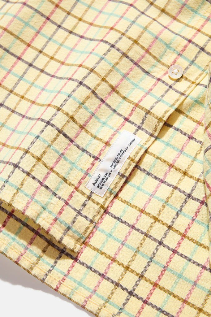 Oxford Premium BD - Beige Check — flat lay, detail