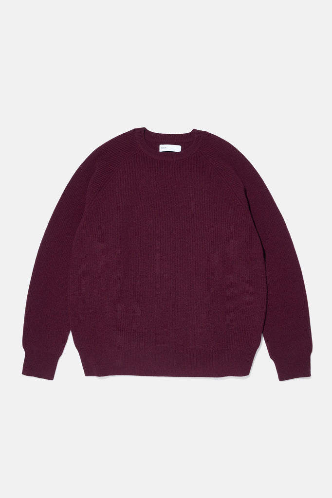 Raglan Merino Sweater - Dark Heather Purple