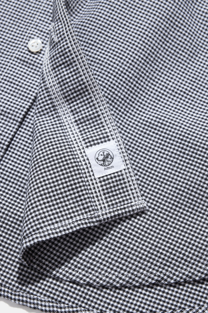 Sea Dog LS Shirt - Navy Check — flat lay, front detail