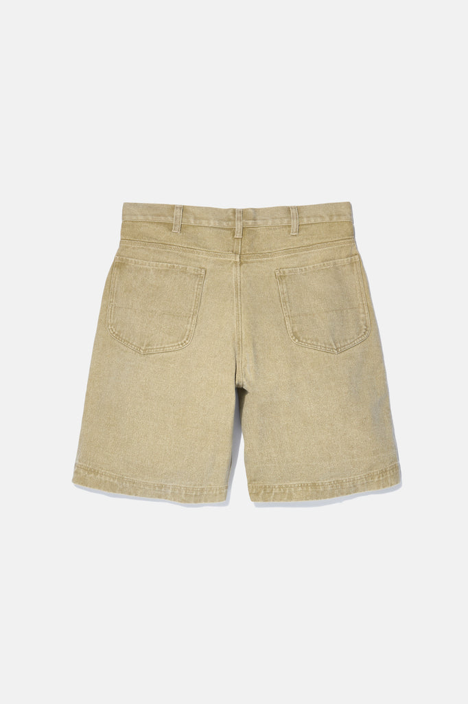 Yard Short - Pigment Dyed Coffee — flat lay, back