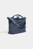 Zip Tote - Navy Grid