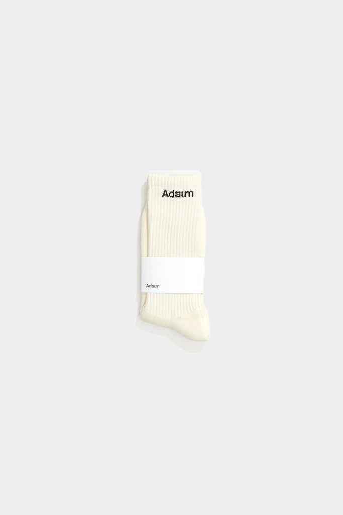 Adsum OG Sock in white, second flat lay view